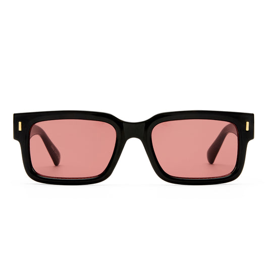 Castor Black Uni-Sex Rectangle Sunglasses | Aire