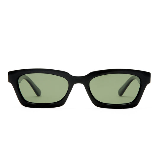 Sculptor Black Uni-Sex Rectangle Sunglasses | Aire