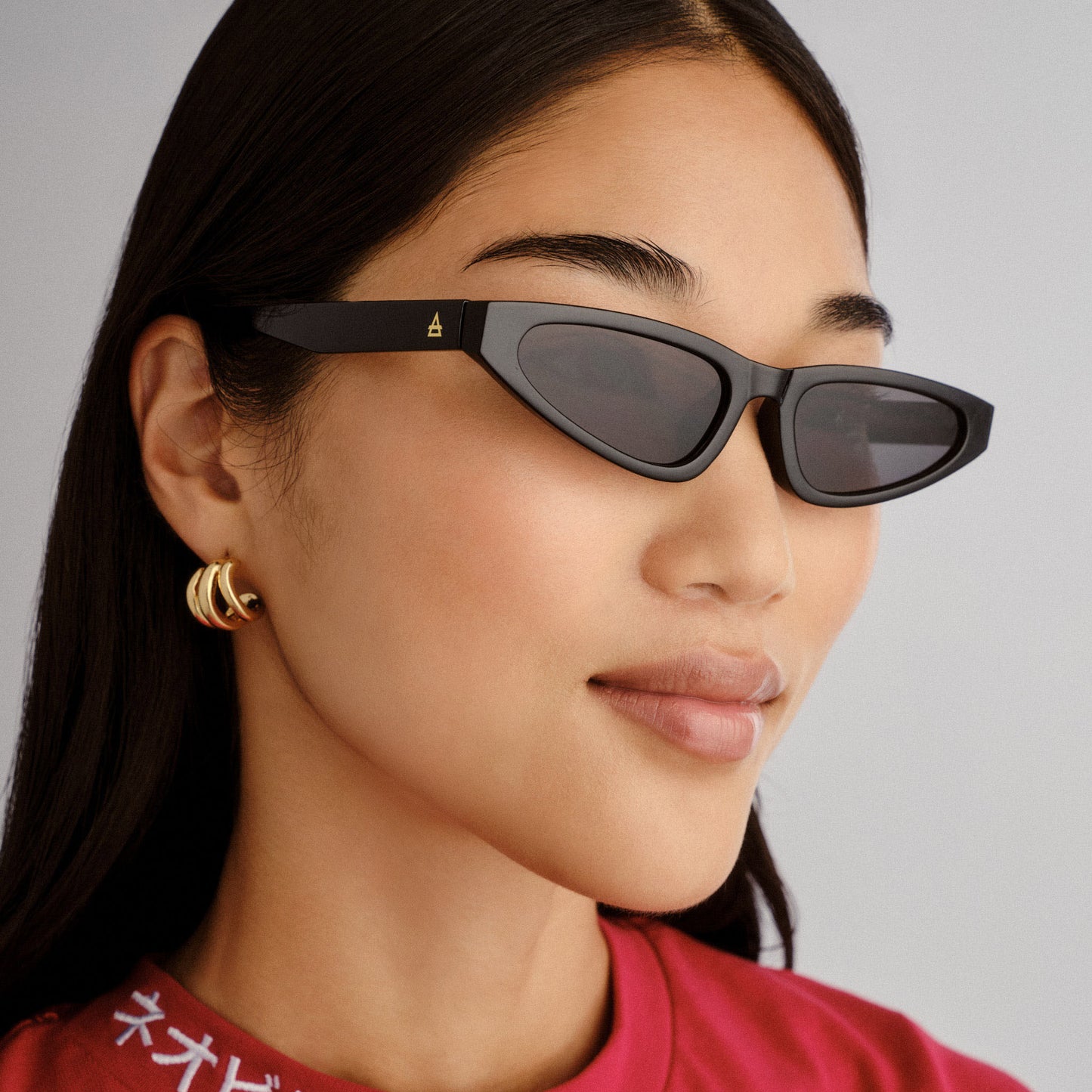 Horizon Black Female Cat-Eye Sunglasses | Aire