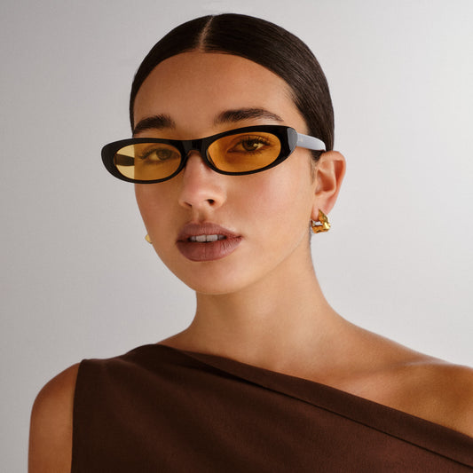 Avior Black Female Cat-Eye Sunglasses | Aire