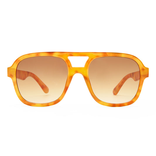 Whirlpool Vintage Tort Uni-Sex Aviator Sunglasses | Aire