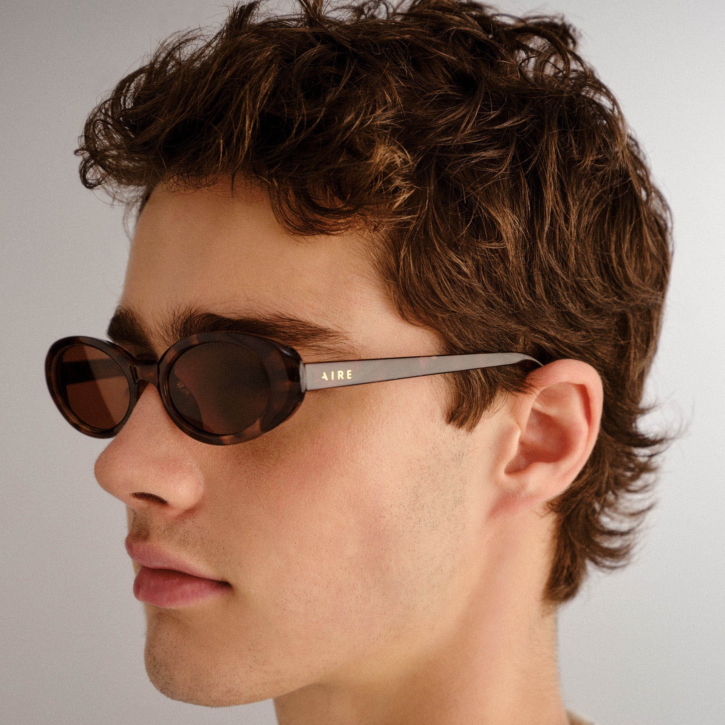 Fornax Dark Tort Uni-Sex Oval Sunglasses | Aire