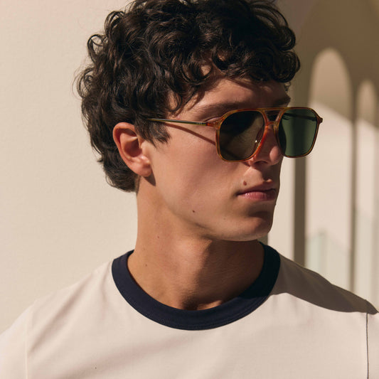 Cusp Vintage Tort Gold Uni-Sex Aviator Sunglasses | Aire