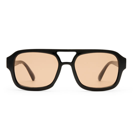 Aquarius Black Uni-Sex Aviator Sunglasses | Aire
