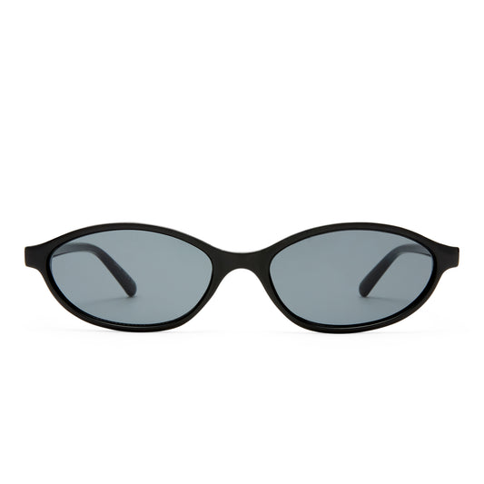 Earthshine Black Female Oval Sunglasses | Aire