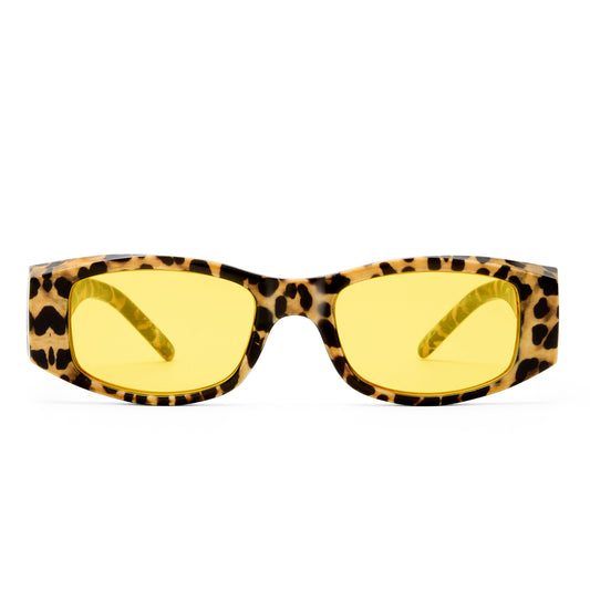 Rehab Leopard Print Uni-Sex Rectangle Sunglasses | Aire