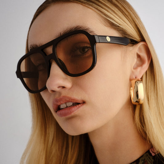 Whirlpool Black Female Aviator Sunglasses | Aire