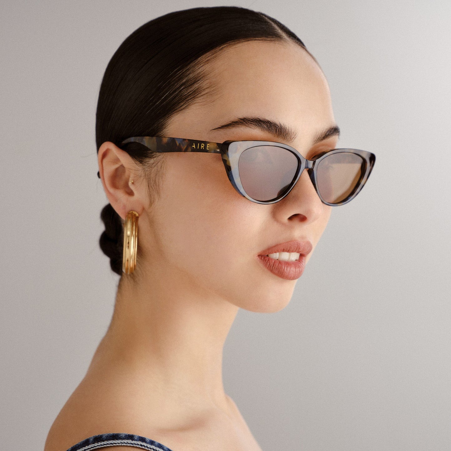 Amalthea Galaxy Tort Female Cat-Eye Sunglasses | Aire