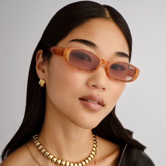 Caellum Vintage Tort Uni-Sex Oval Sunglasses | Aire