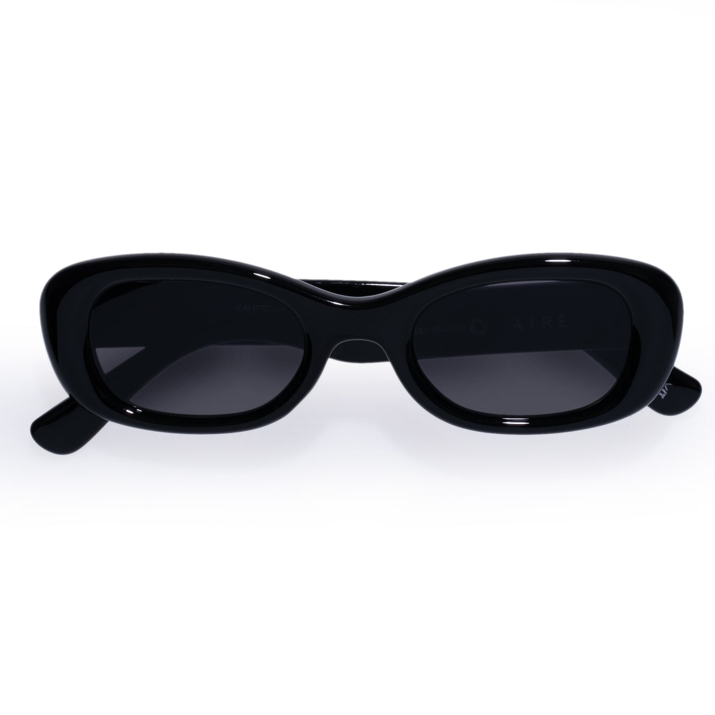 Calisto Black Uni-Sex Oval Sunglasses | Aire