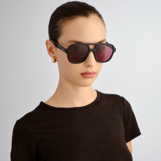 Whirlpool Black Female Aviator Sunglasses | Aire