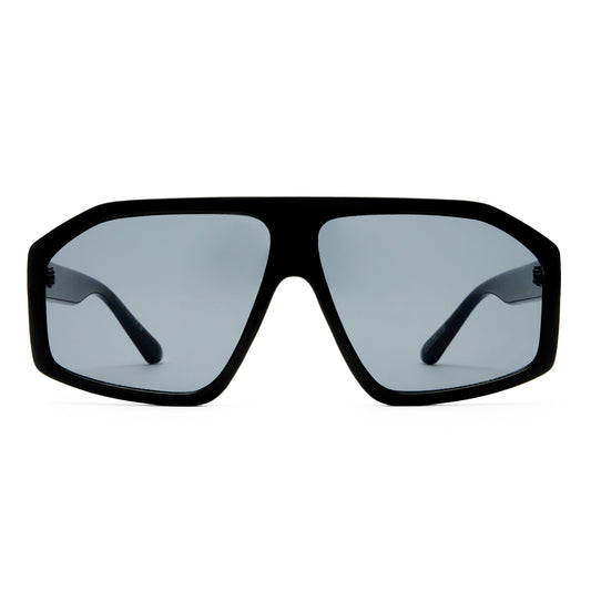 Disgraced Black Uni-Sex Aviator Sunglasses | Aire