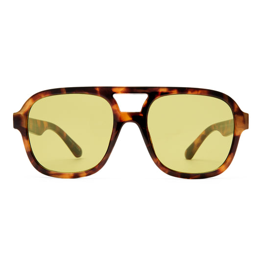 Whirlpool Dark Tort Uni-Sex Aviator Sunglasses | Aire