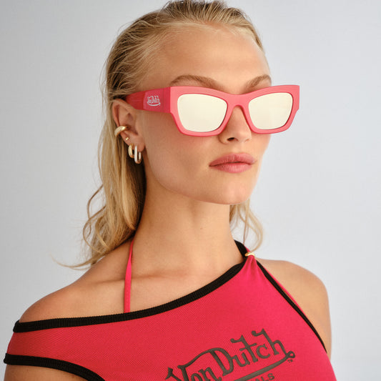 Vendetta Cherry Red Female Cat-Eye Sunglasses | Aire