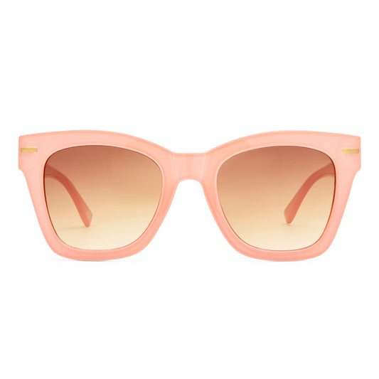 Intergalactic Coral Female Square Sunglasses | Aire