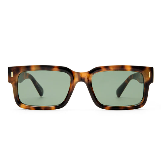 Castor Tort Uni-Sex Rectangle Sunglasses | Aire