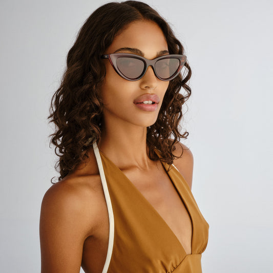 Realm Auburn Female Cat-Eye Sunglasses | Aire