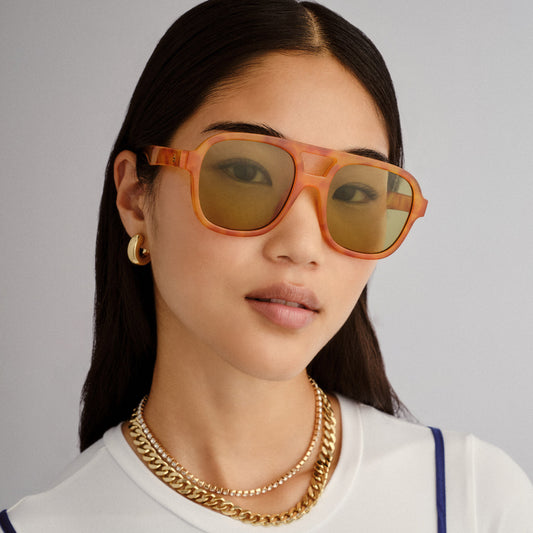 Whirlpool Vintage Tort Uni-Sex Aviator Sunglasses | Aire