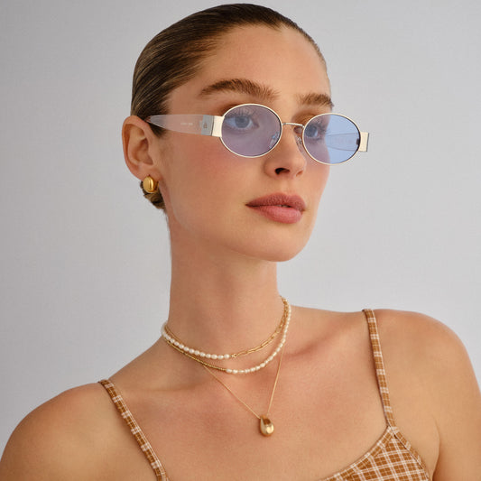 Mars Ii Silver Female Oval Sunglasses | Aire