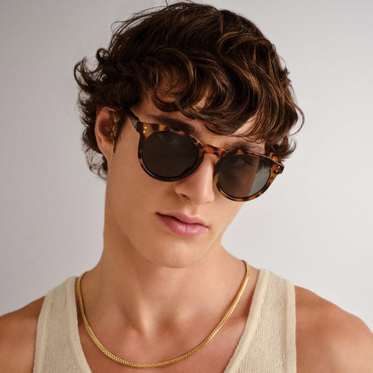 Nucleus Dark Tort Uni-Sex Round Sunglasses | Aire