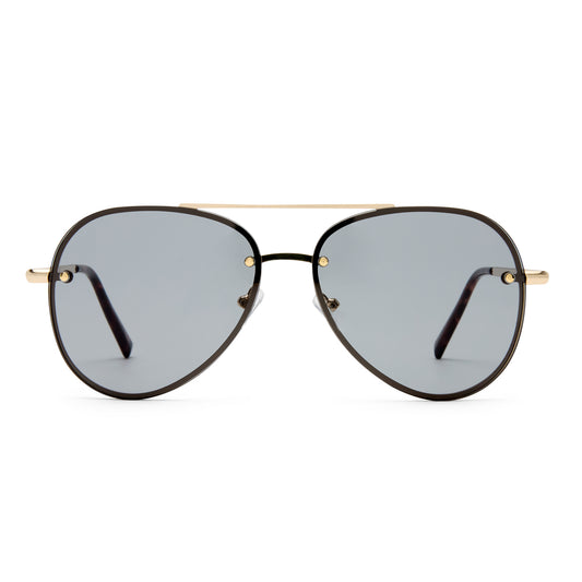 Mirzam Gold Cookie Tort Female Aviator Sunglasses | Aire