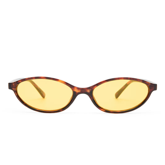Earthshine Amber Tort Female Oval Sunglasses | Aire