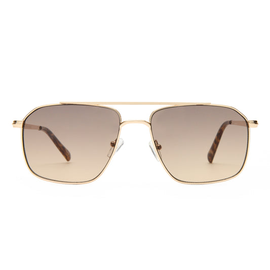 Equator Gold Tort Female Aviator Sunglasses | Aire