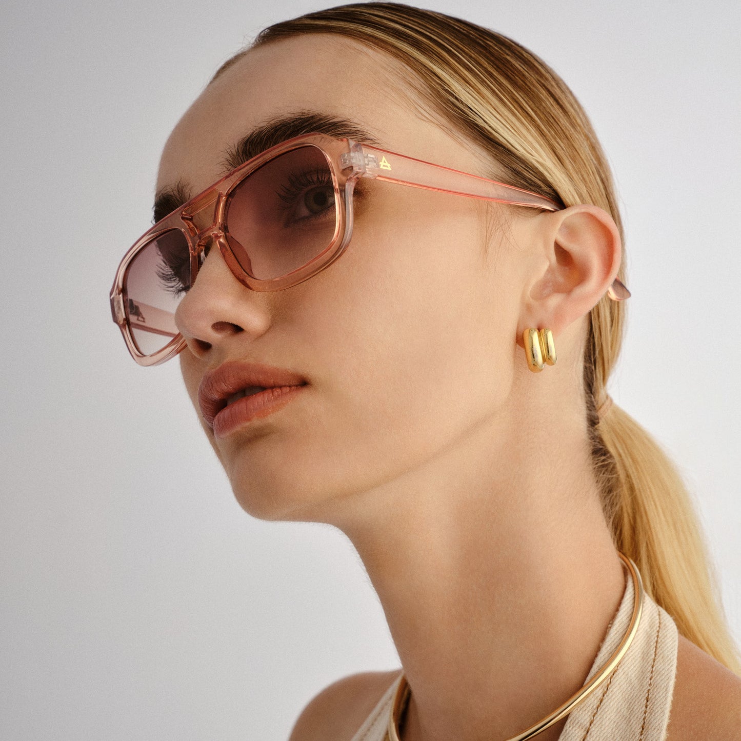 Aquarius Antique Rose Female Aviator Sunglasses | Aire