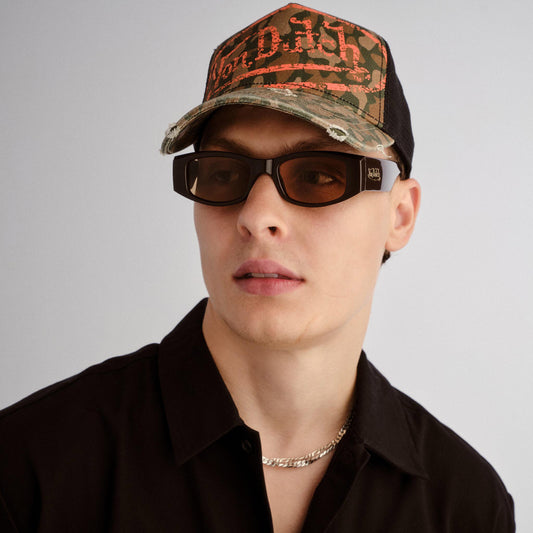 Rehab Brown Uni-Sex Rectangle Sunglasses | Aire