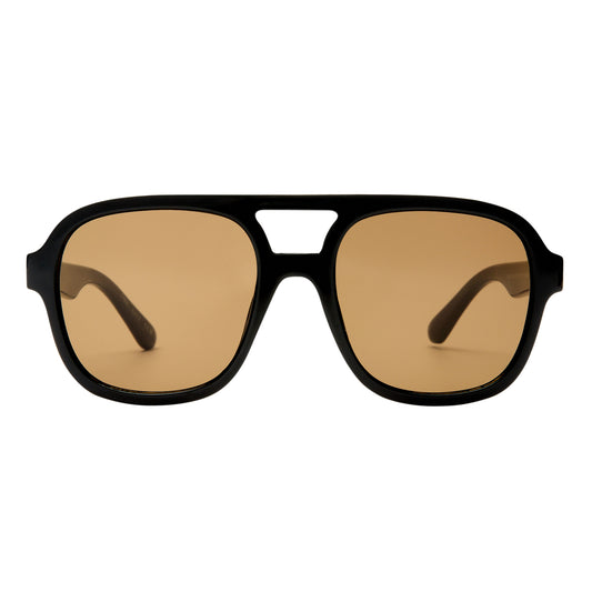 Whirlpool Black Uni-Sex Aviator Sunglasses | Aire