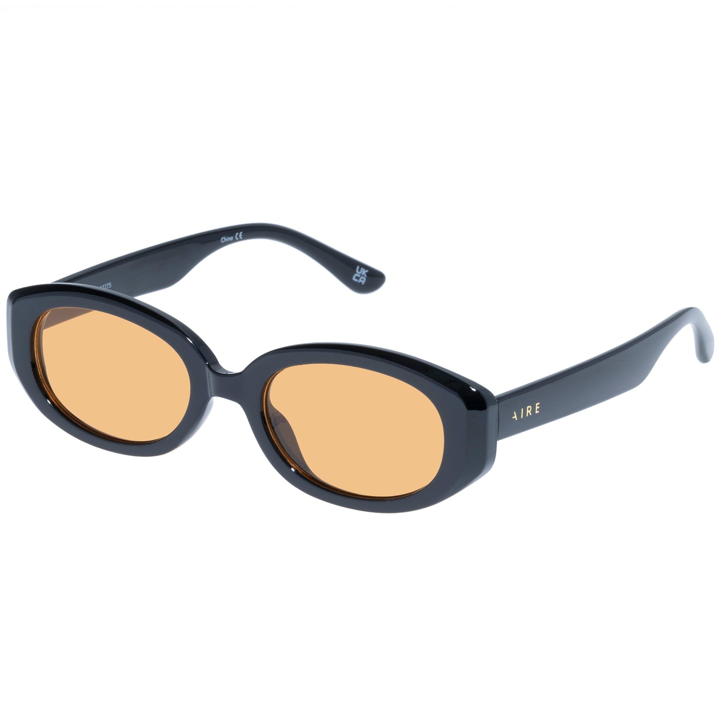 Affinity Black Uni-Sex Oval Sunglasses | Aire