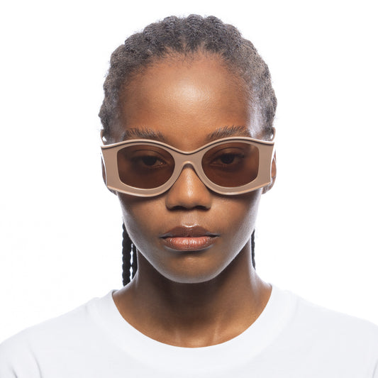 Sauron Parchment Female Oval Sunglasses | Aire
