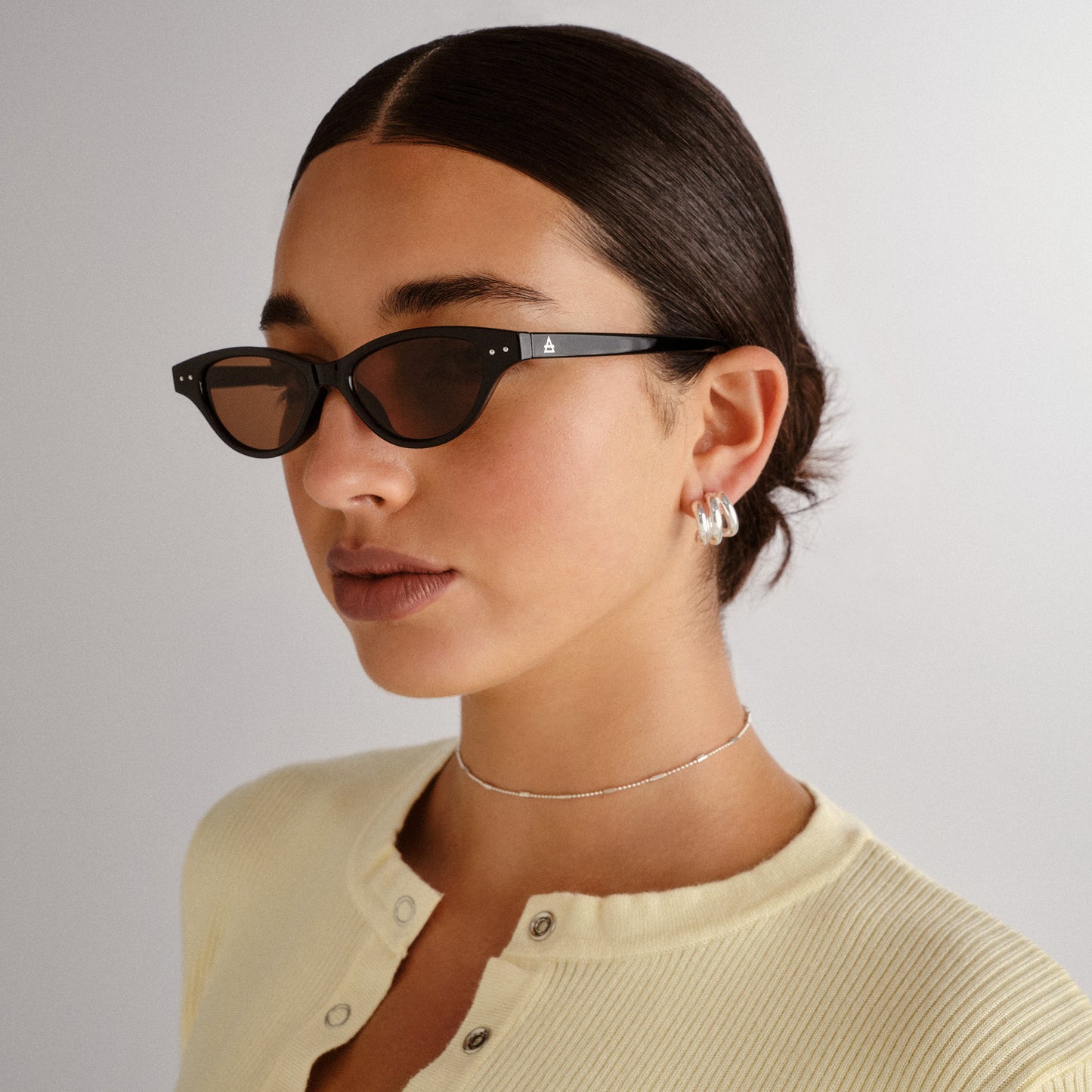 Cybeles Black Female Cat-Eye Sunglasses | Aire