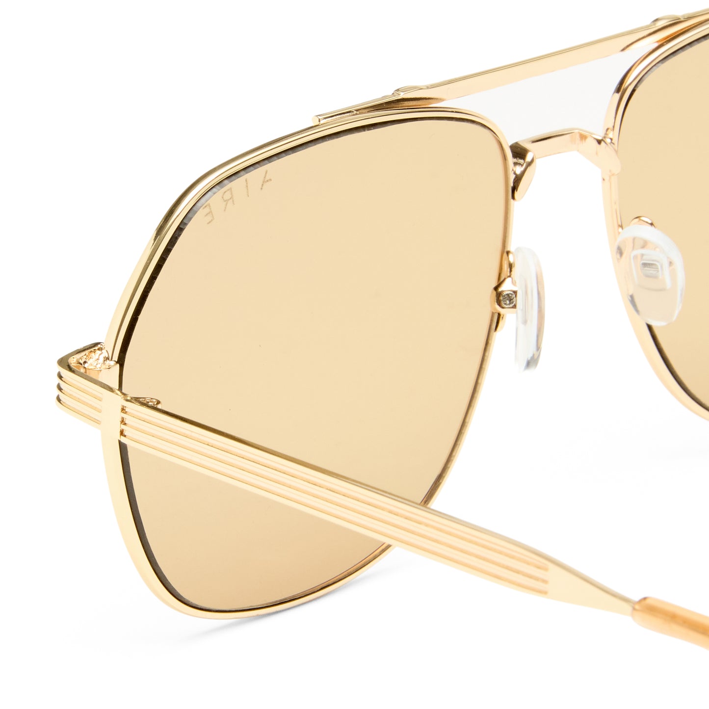 Cosmos Bright Gold Uni-Sex Aviator Sunglasses | Aire