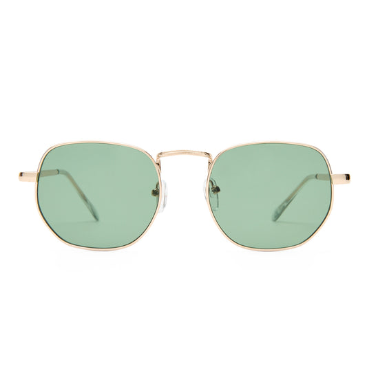 Sagitta Gold Uni-Sex Square Sunglasses | Aire
