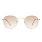 Rising Gold Tan Female Round Sunglasses | Aire