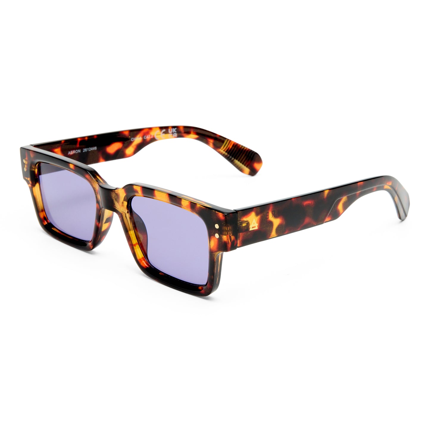 Aeron Amber Tort Uni-Sex Rectangle Sunglasses | Aire