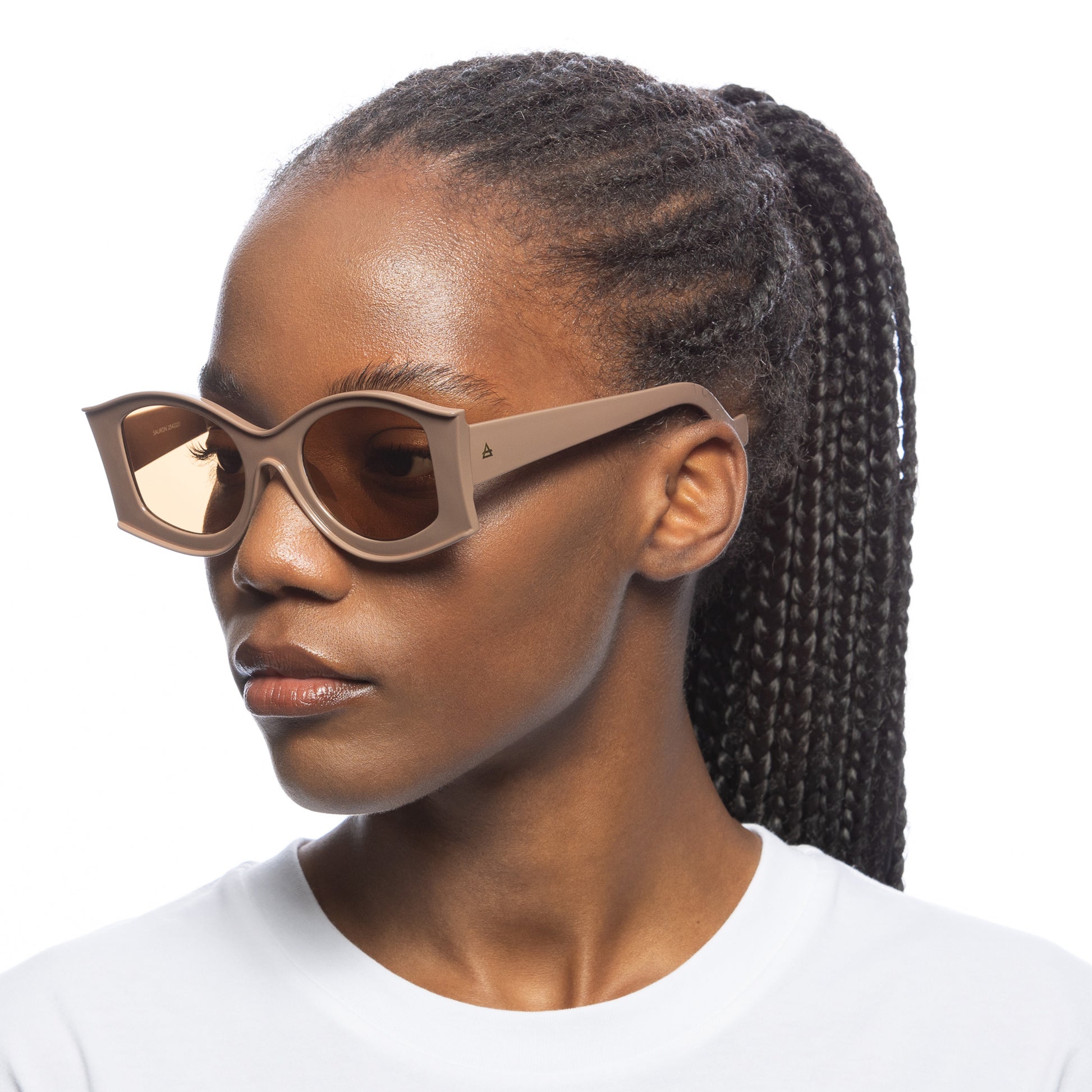 Sauron Parchment Female Oval Sunglasses | Aire