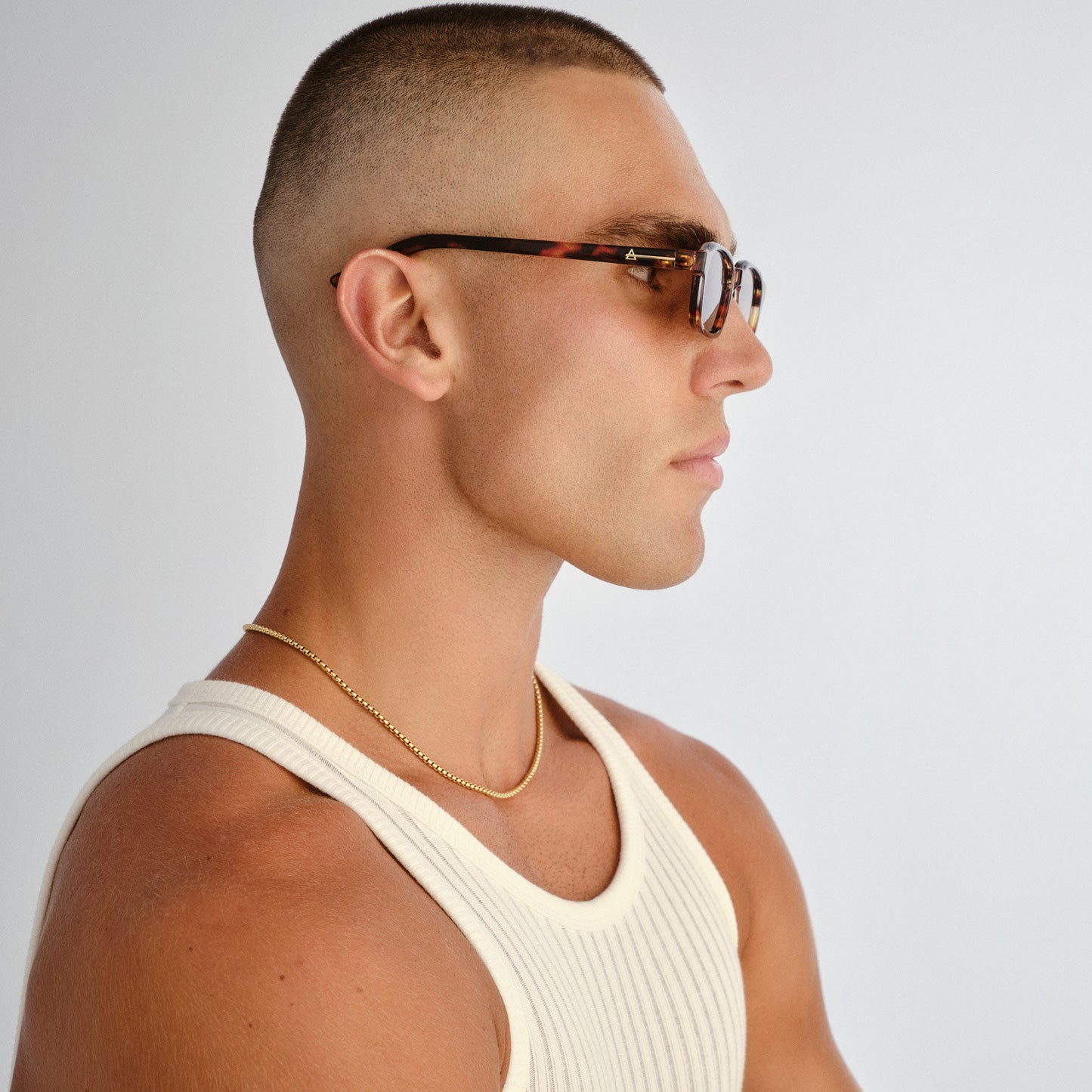 Kinetic Amber Tort Uni-Sex Rectangle Sunglasses | Aire