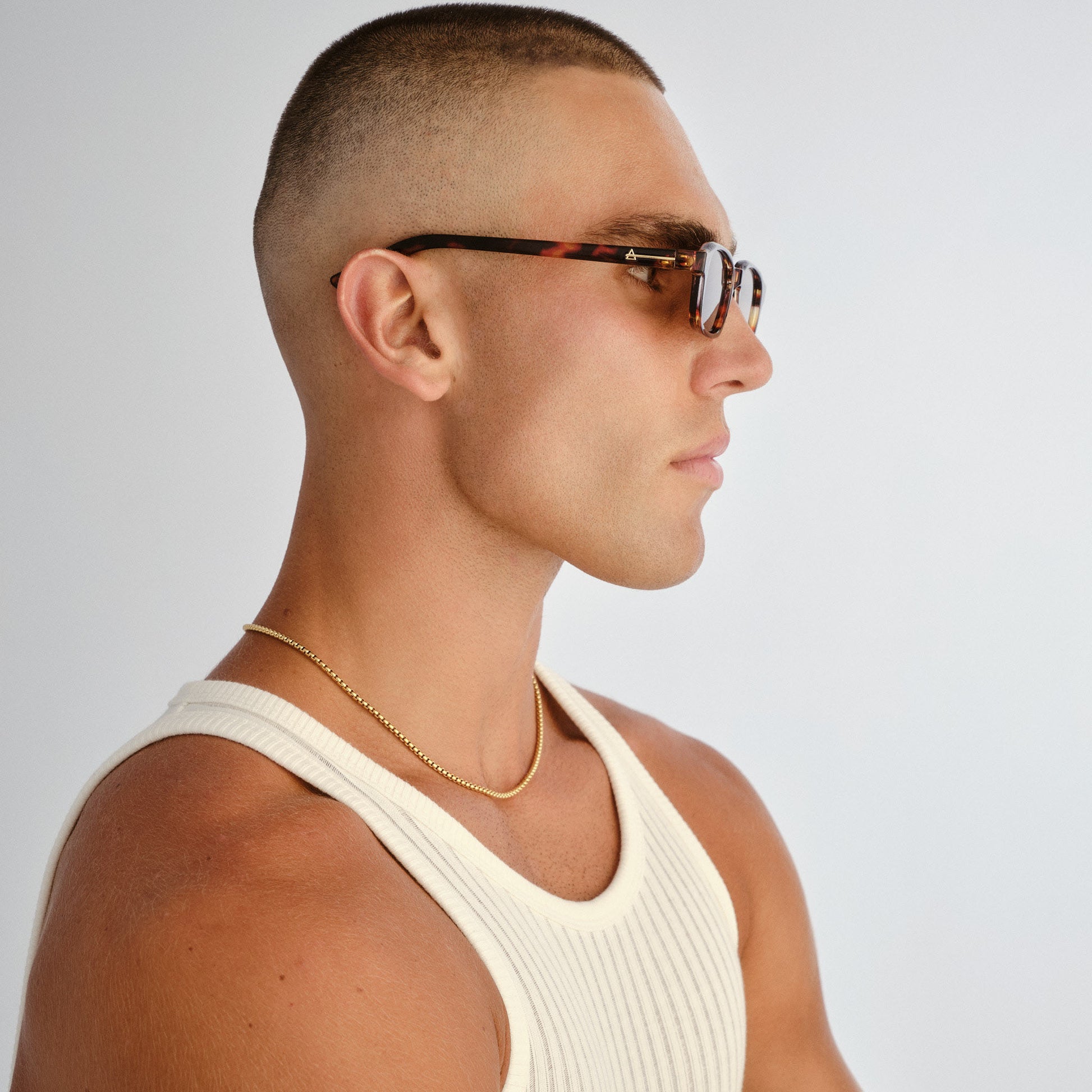 Kinetic Amber Tort Uni-Sex Rectangle Sunglasses | Aire