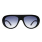 Satellite Black Uni-Sex Aviator Sunglasses | Aire