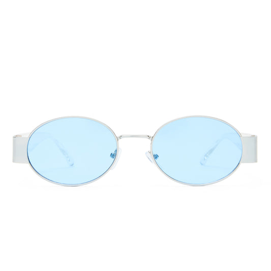 Mars Ii Silver Female Oval Sunglasses | Aire