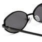 Objective Black Female Oval Sunglasses | Aire