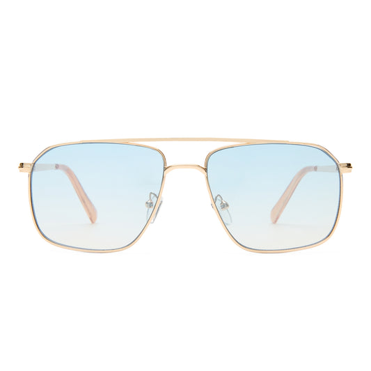 Equator Gold Tan Female Aviator Sunglasses | Aire
