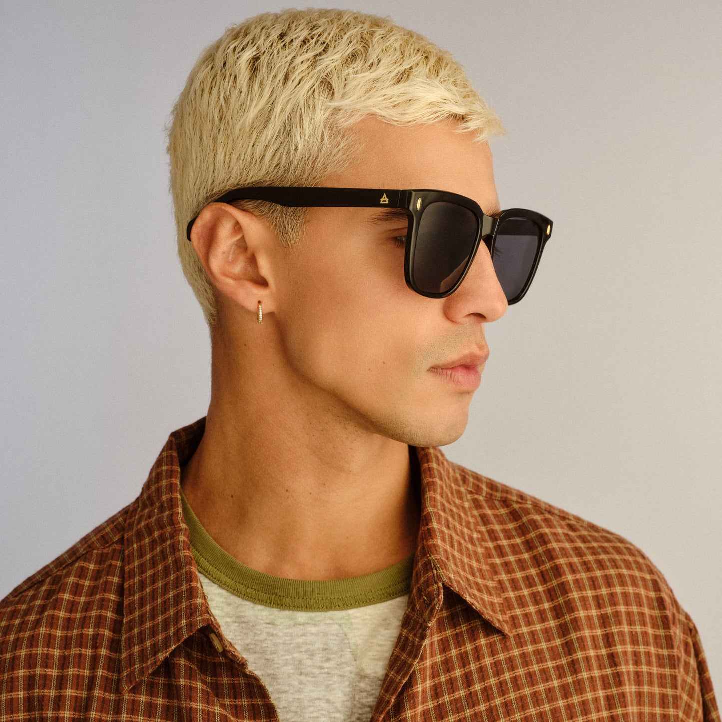 Lunar Black Uni-Sex Rectangle Sunglasses | Aire