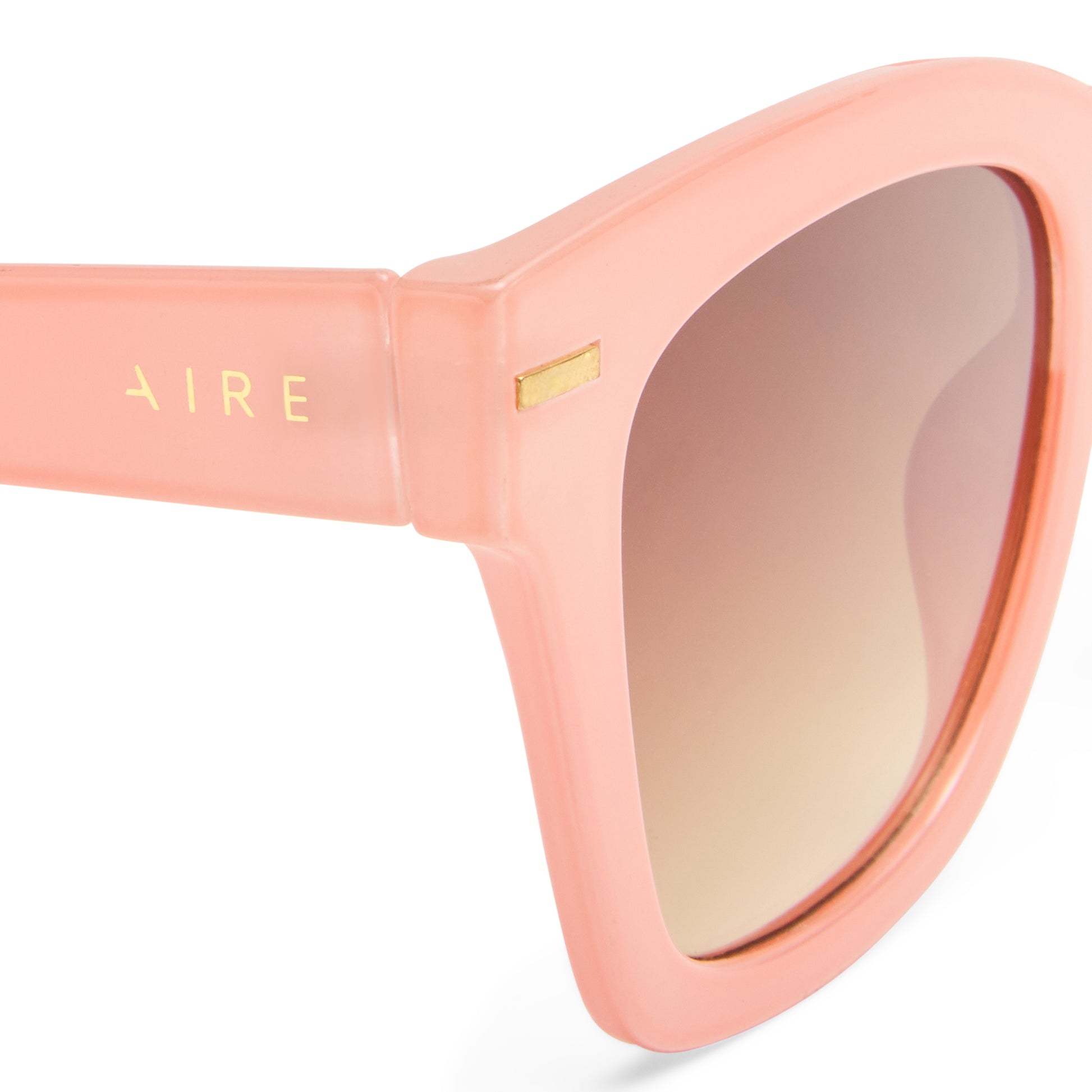 Intergalactic Coral Female Square Sunglasses | Aire