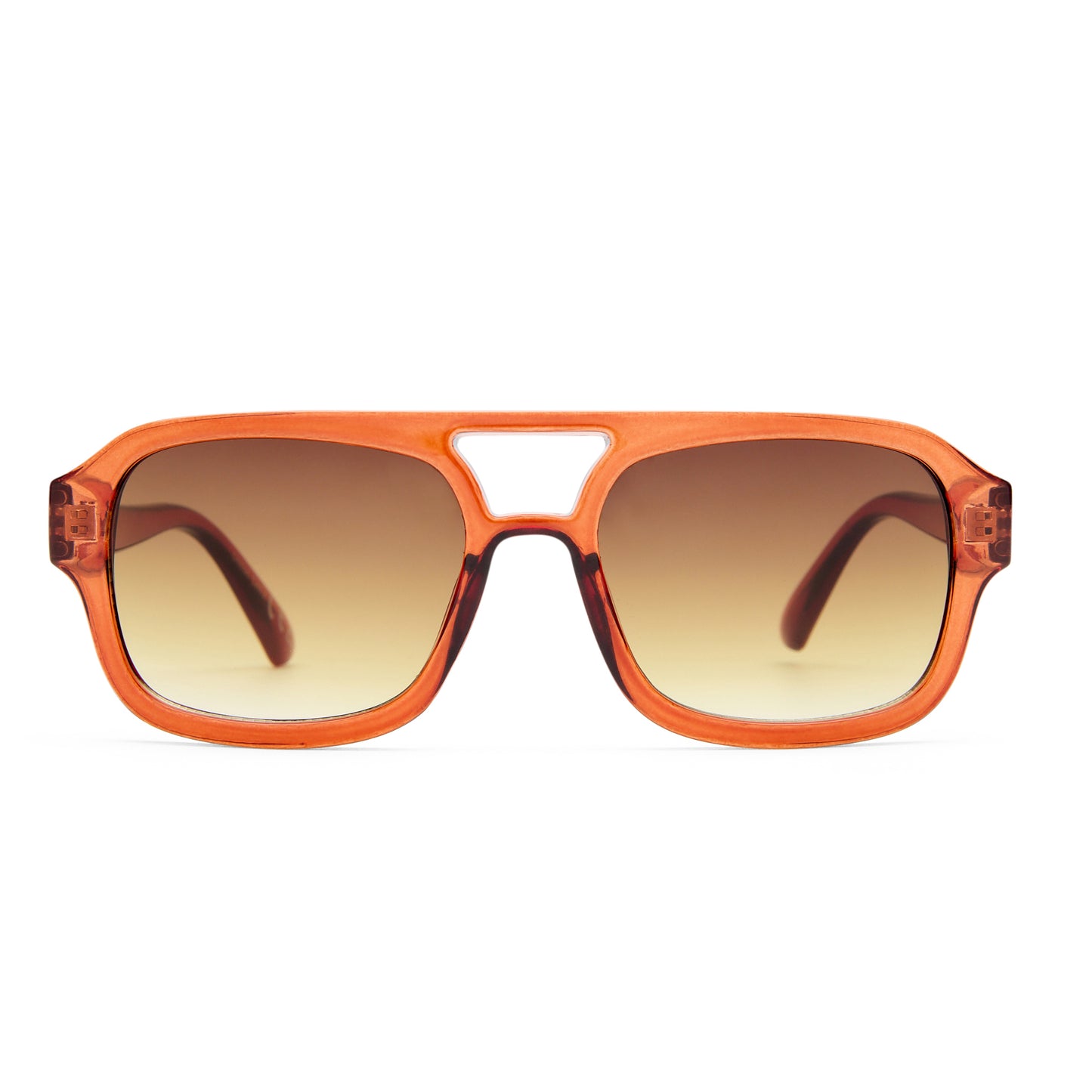 Aquarius Rust Female Aviator Sunglasses | Aire