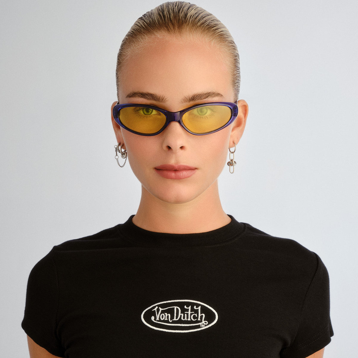 Poison Cobalt Blue Uni-Sex Oval Sunglasses | Aire