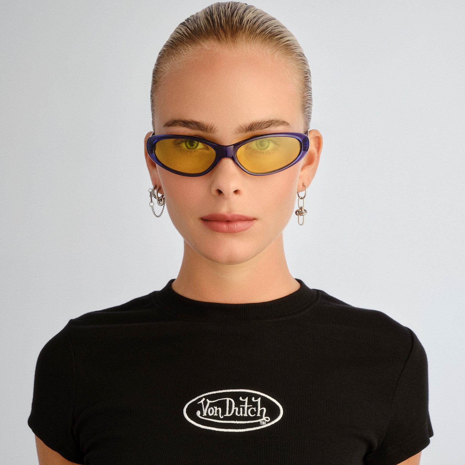 Poison Cobalt Blue Uni-Sex Oval Sunglasses | Aire