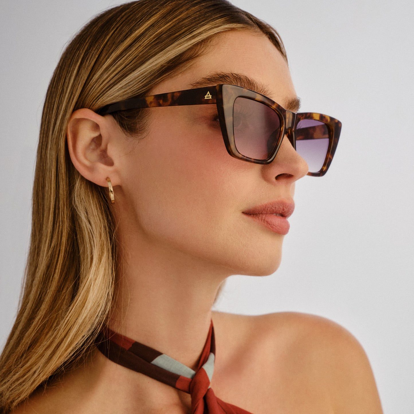 Solstice Honey Tort Female Cat-Eye Sunglasses | Aire